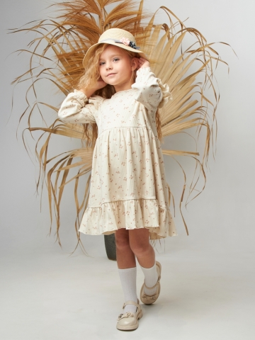 Купить оптом 332. Платье детское из лапши, хлопок 100%, разноцветное, р. 98,104,110,116 в Кургане